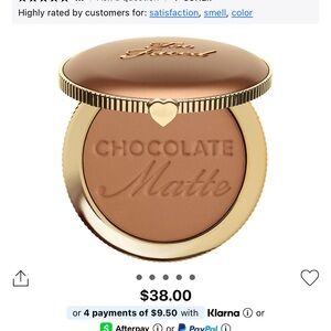 NEW two faced bronzer